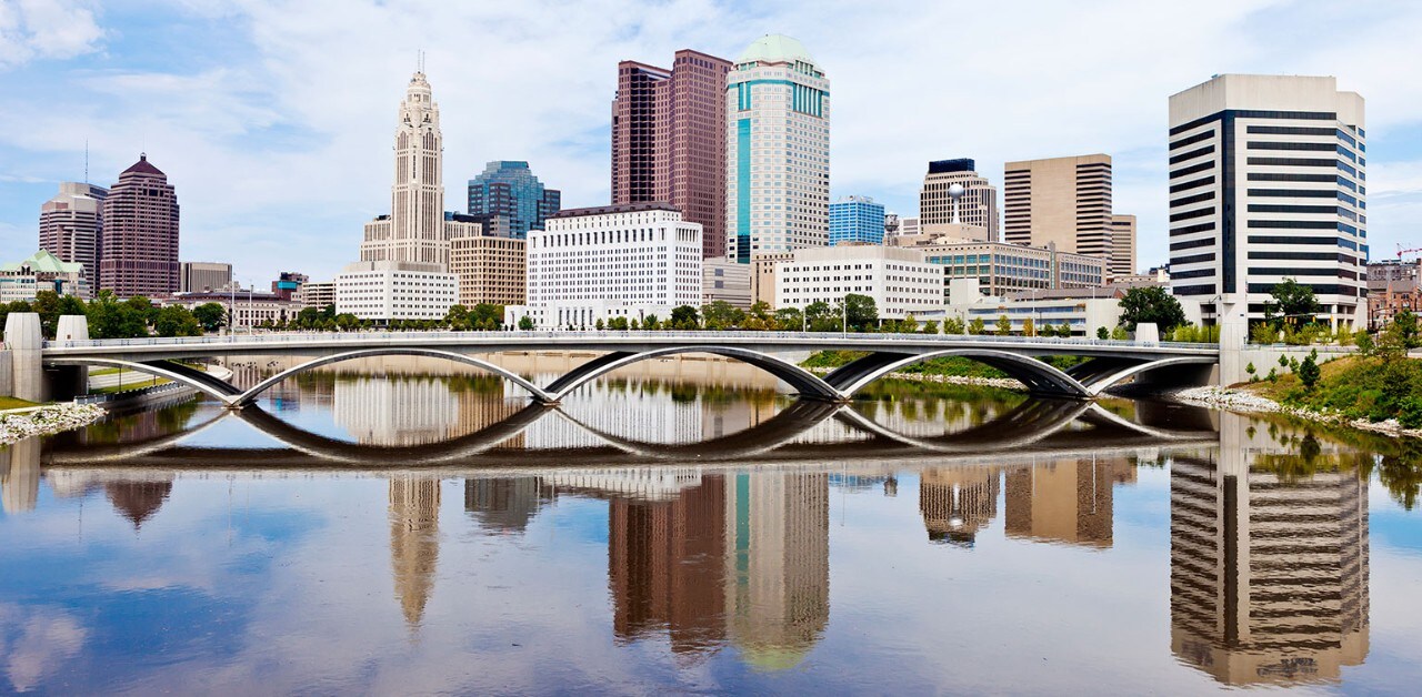 Skyline of downtown Columbus, Ohio