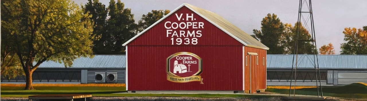 Exterior of the V.H. Cooper Farms facility