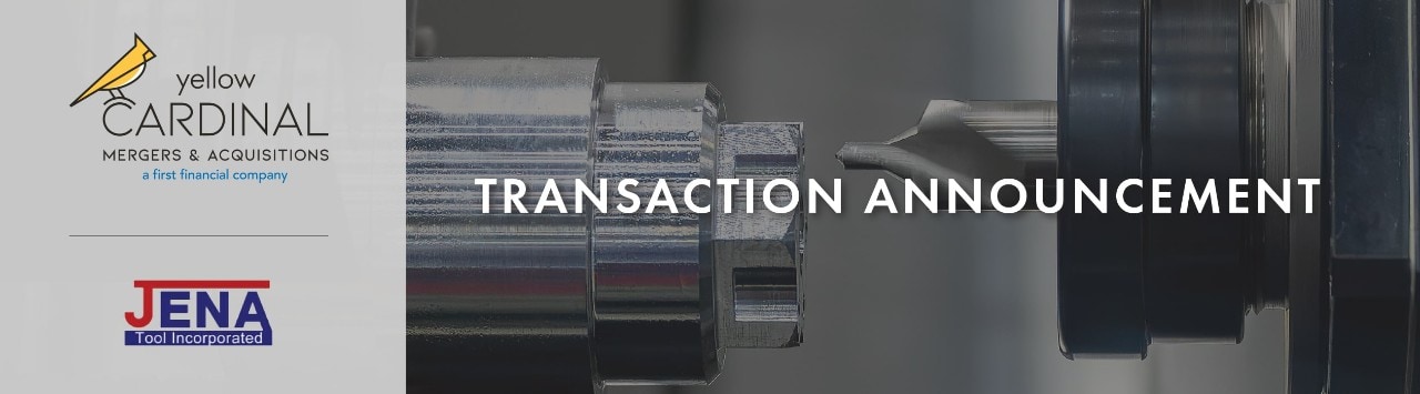 Yellow Cardinal Mergers & Acquisitions and Jena Tool Incorporated logos