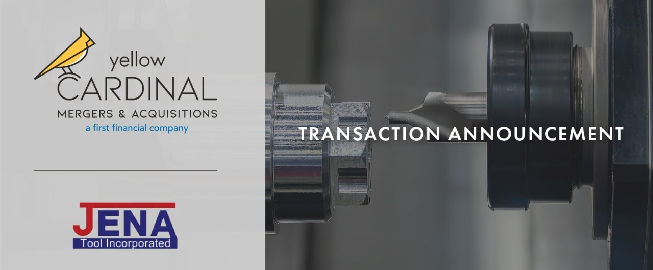 Yellow Cardinal Mergers & Acquisitions and Jena Tool Incorporated logos