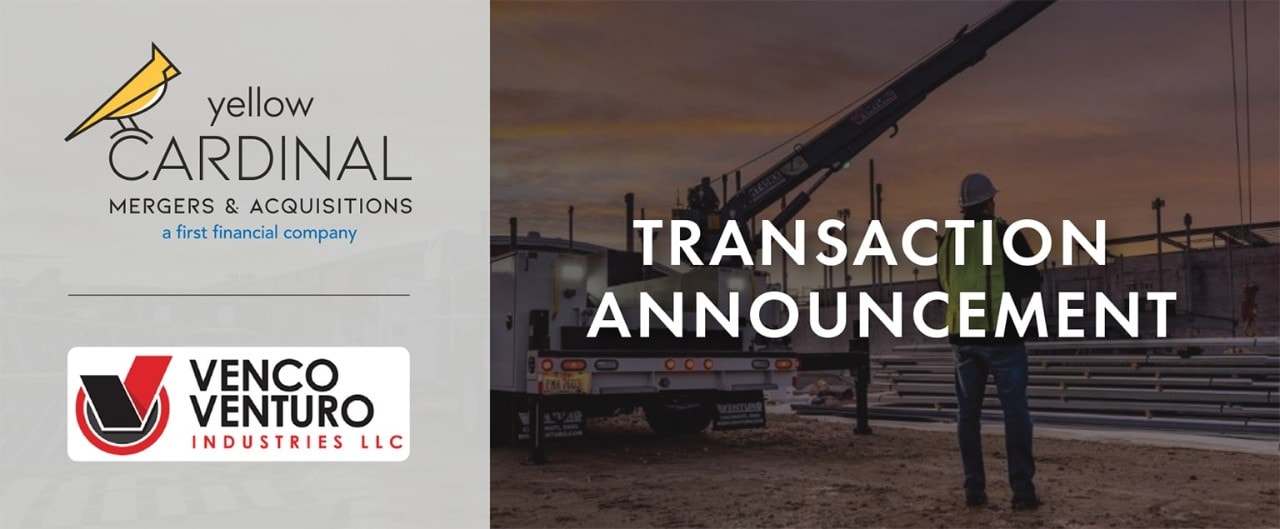 Yellow Cardinal Mergers & Acquisitions and Venco Venturo Industries LLC logos