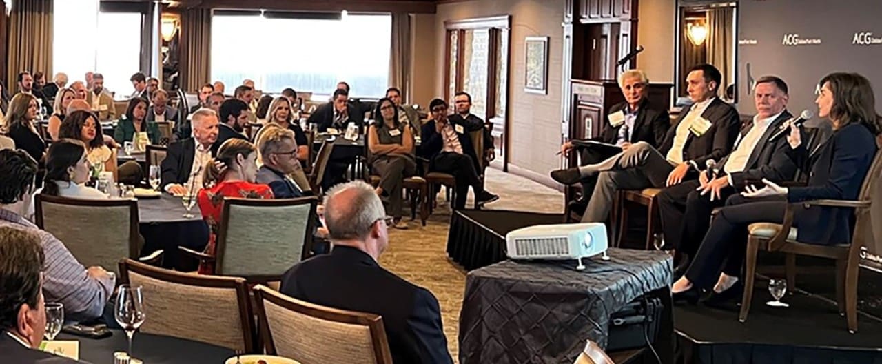 Business professionals attending the Association for Corporate Growth Midwest Capital Connection in Cincinnati