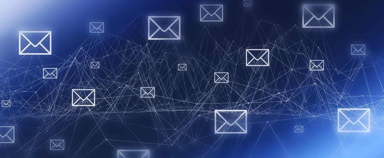 Email icons in connection matrix