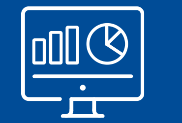 Illustration of a computer monitor displaying financial data