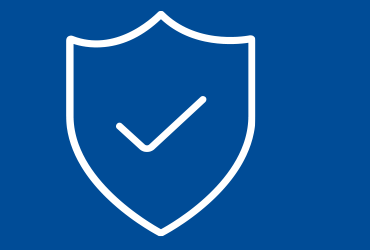 Illustration of a shield with a check mark inside it