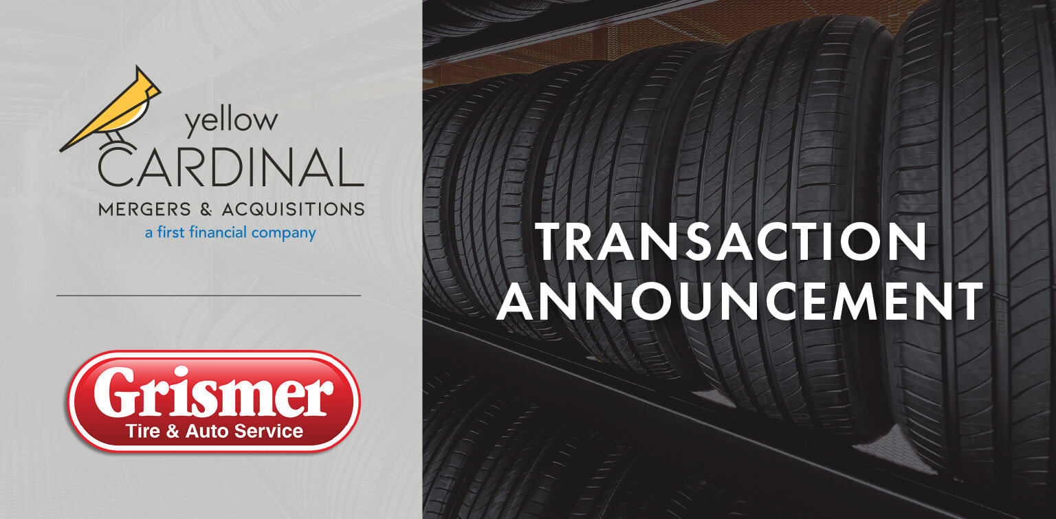 Yellow Cardinal Mergers & Acquisitions and grismer logos