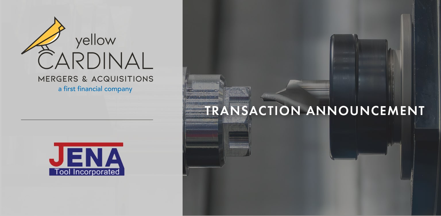 Yellow Cardinal Mergers & Acquisitions and Jena Tool Incorporated logos