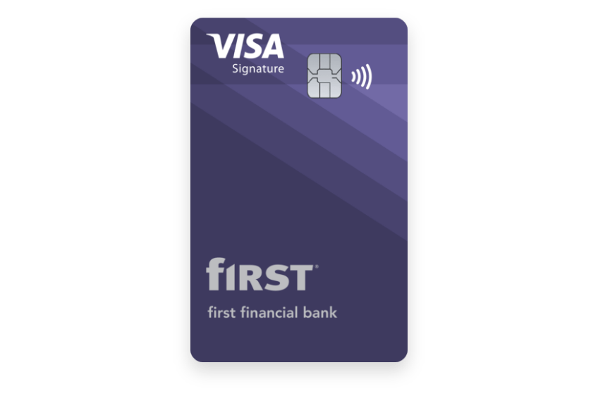 First Financial Bank's Visa Signature credit card