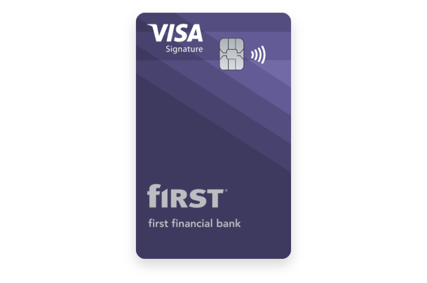 First Financial Bank's Visa Signature credit card