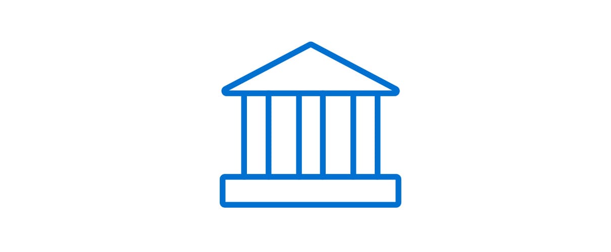 Illustration of a government building with columns