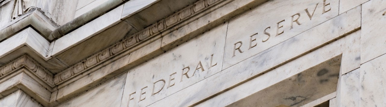 Exterior of a Federal Reserve building