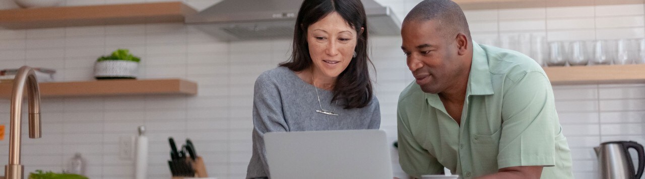 A couple assesses their future financial prospects and conducts financial planning