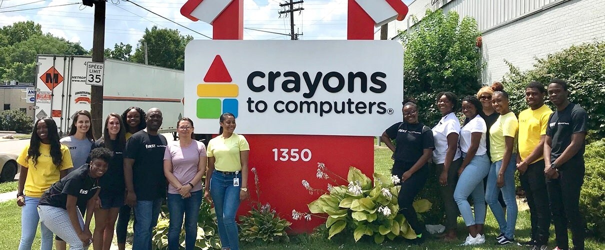 Crayons to Computers team