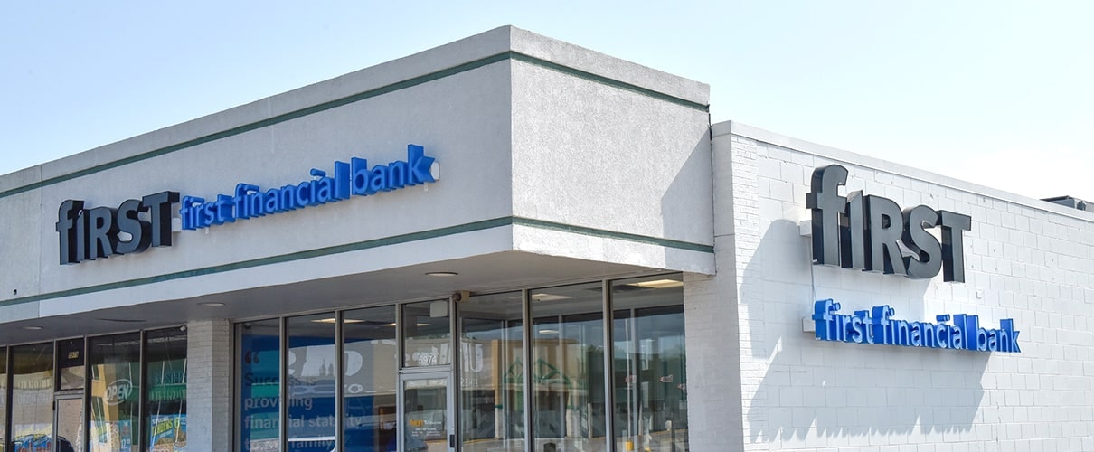 Photo of the outside of a First Financial Bank location